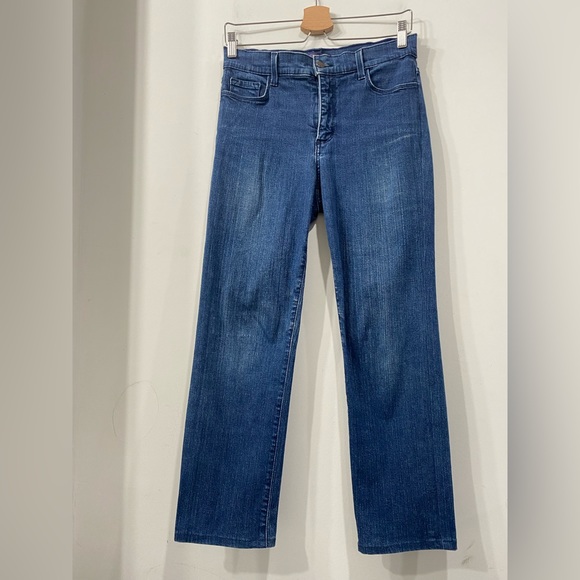 NYDJ Lift- Tuck Technology Dark Blue Wash Pant with Crystal Application 6 P - Picture 3 of 16